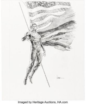 Kaare Andrews Action Comics #997 Variant Cover Original Art (DC, 2018).