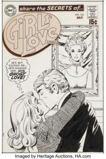 Ric Estrada and Vince Colletta Girls Love Stories #144 Cover Original Art (DC, 1969).