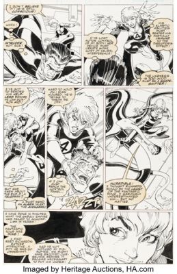 Arthur Adams and Art Thibert Fantastic Four #347 Story Page 10 Original Art (Marvel, 1990). | Heritage
