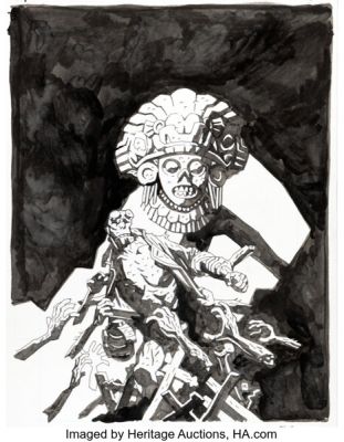 Mike Mignola Dark Horse Presents #7 (164) Hellboy Cover Original Art (Dark Horse, 2011).