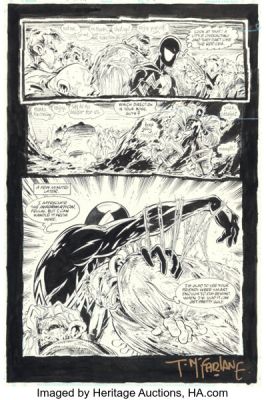Todd McFarlane Spider-Man #14 Story Page 9 Original Art (Marvel, 1991). | Heritage
