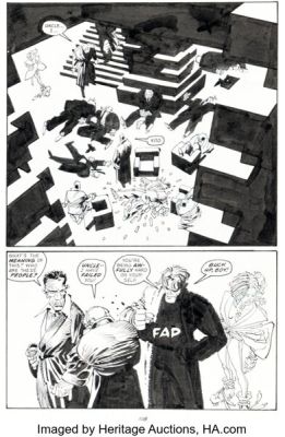 Frank Miller Sin City: Family Values Story Page 108 Original Art (Dark Horse, 1997). | Heritage
