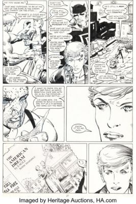 Barry Windsor-Smith and Bob Wiacek Daredevil #236 Story Page 21 Original Art (Marvel, 1986). | Heritage
