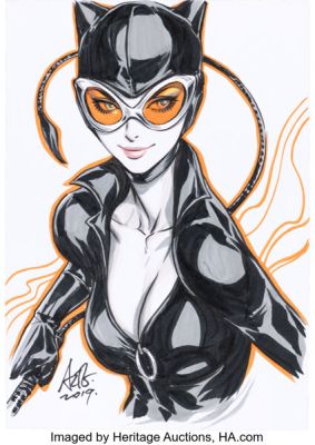 Artgerm (Stanley Lau) - Catwoman Illustration Original Art (2019). | Heritage