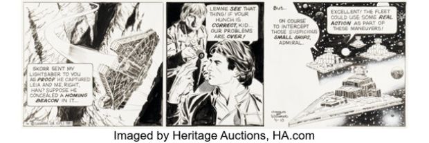 Al Williamson Star Wars Daily Comic Strip Original Art dated 4-10-81 (LA Times Syndicate, 1981). | Heritage