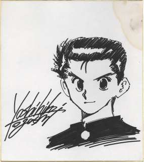 Yoshihiro Togashi’s Hand-Drawn Shikishi "Yu Yu Hakusho" | Mandarake (Big Web)