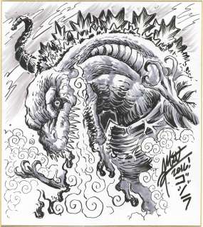 Matt Frank’s Hand-Drawn Shikishi "Shin Godzilla" | Mandarake (Big Web)