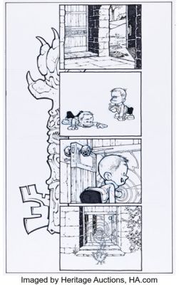 Gabriel Rodriguez Locke & Key: Keys to the Kingdom #1 Story Page 8 Original Art (IDW, 2010). | Heritage