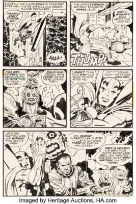Jack Kirby and Mike Royer Mister Miracle #14 Story Page 13 Original Art (DC, 1973). | Heritage
