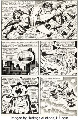 Jack Kirby and Mike Royer The Eternals #15 Story Page 7 Original Art (Marvel, 1977). | Heritage