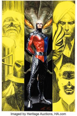Alex Ross Peter Cannon: Thunderbolt #4 Cover Original Art (Dynamite, 2012). | Heritage