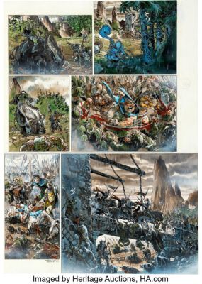Tiburce Oger Gorn #10 Les Yeux de Brume Story Page 17 Original Art (Vents d’Ouest, 2005). | Heritage