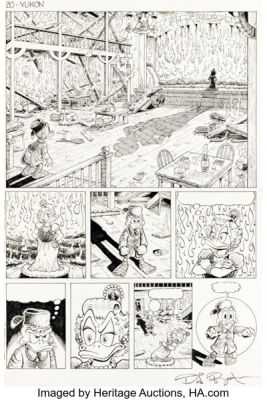 Don Rosa Walt Disney Giant #1 Uncle Scrooge Story Page 20 Original Art (Gladstone, 1995). (Total: 2 Items) | Heritage