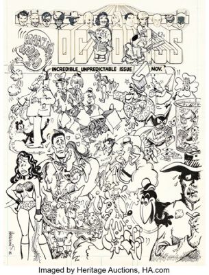 Sergio Aragonés Amazing World of DC Comics #13 Cover Original Art (DC, 1976). | Heritage