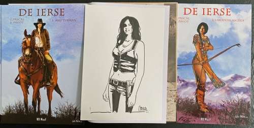 Gilles Pascal, Jacques Pavot | De Ierse 1 t/m 3 - Collectors Pack - trilogie + Inkttekening op A4 tekenpapier en een Ex-Libris - Cartonné - EO - (2022) | Catawiki