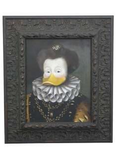 Ommo Wille | Donald Duck - No reserve price! - Portrait of Maria Stuart, former Queen of Scotland - framed, oil on wood - (2023) | Catawiki