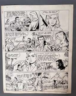 Forton | Forton, Gérald - Planche originale Bob Morane - La piste de l’ivoire - P10 - (1962) | Catawiki