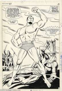 Bill Everett - Tales to Astonish #87 Splash Page 13 Original Art (Marvel, 1967). This is an spectacular, - | Heritage