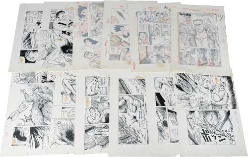 Hiromi Hiraguchi’s handwritten manuscript "Muscle Currents" | Mandarake (Big Web)