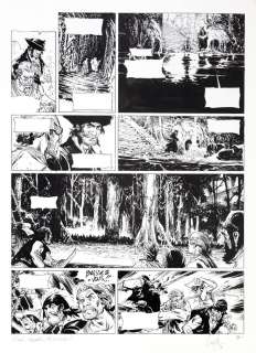 Lauffray (Mathieu) - Long John Silver, planche n°27 Ã  l‘encre de…