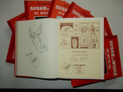 Vandersteen, Willy | Suske en Wiske - 8x Strip Klassiek - Met 8 opdrachttekeningen Paul Geerts - Cartonné - EO - (1994/1998) | Catawiki