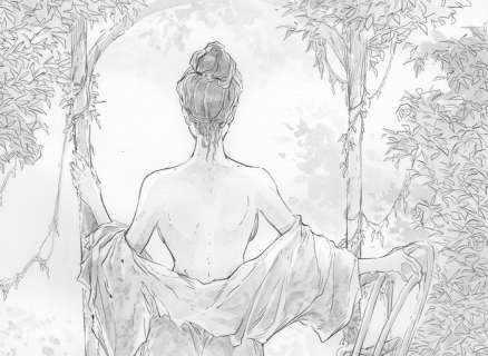 Tamburo, Nico | Tamburo, Nico - original artwork "Woman on the porch" - (2023) | Catawiki