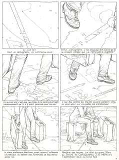 François Schuiten | Les cités obscures, La frontière invisible, planche originale à l’encre de chine. | Septimus