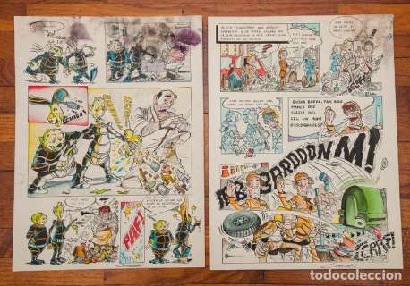 JAIME CALDERON * 2 PLANAS ORIGINALES A COLOR