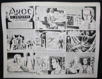 Jay Disbrow - aroc of zenith sunday strip art #1 - signed