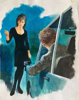 Jacono, Carlo - 1 Original drawing - Donna in nero | Catawiki