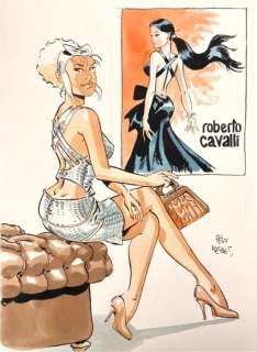 Meynet, Félix - 1 Original colour drawing - Chic Fashion - Mirabelle x Roberto Cavalli - 2022 | Catawiki