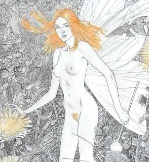 Arinouchkine, Andreï - 1 Original colour drawing - Nu : Fée des bois | Catawiki