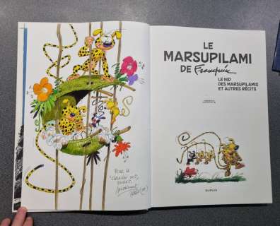 Batem - 1 Dessin original couleur en album - Marsupilami - Le Marsupilami de Franquin - 2023 | Catawiki
