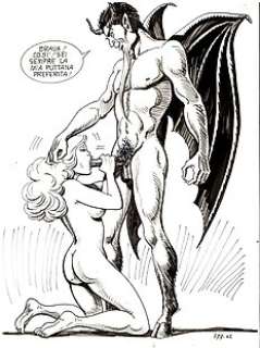 Birago Balzano - 1 Original page - Zora la Vampira #279 - "Osceno ricatto" - 1984