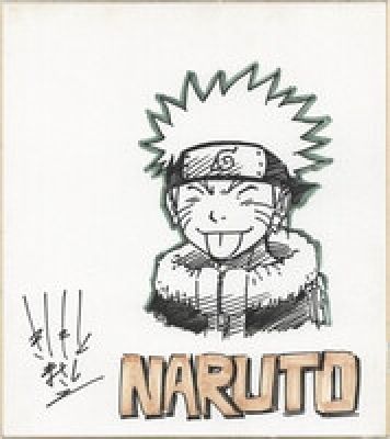 A Hand-Drawn Color Shikishi by Masashi Kishimoto , featuring "NARUTO". | Mandarake (Big Web)