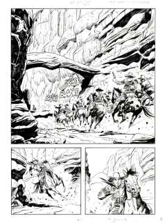 De Angelis, Roberto - 3 Original page - Tex Willer #2 - "La banda di Red Bill" - 2018 | Catawiki