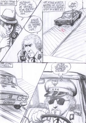 Bogusław Polch | Porucznik Kuna, storyboard do komiksu | Galeria Komiksu