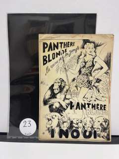 XXXX. « Panthère Blonde ». Dessin à l’encre de Chine noire pour… | misc / divers