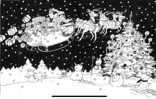 Wasterlain, Marc - 1 Original page - Docteur Poche T10 - Docteur Poche et le père Noël - 1995 | Catawiki