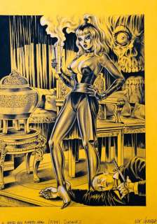 Nik Guerra - 1 Original colour page - Il Giallo del fumetto Nero - “Satanik” tavola n. 7 - 2023 | Catawiki