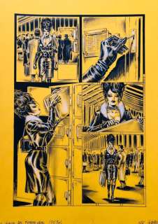 Nik Guerra - 1 Original colour page - Il Giallo del fumetto Nero - “Magenta recupera il denaro della sua ricompensa” tavola 51 - 2023 | Catawiki