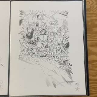 Ben Bishop | LAST RONIN - HARDCOVER - BACK - (ORIGINAL ART) | Ben Bishop