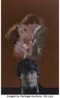 Robert McGinnis (American, b. 1926) Somewhere in Time, alternative movie poster, 1980 Gouache on board 18-7/8 -