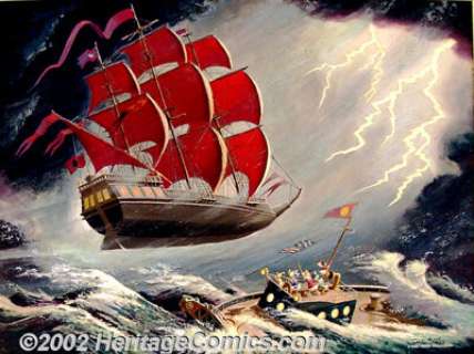 Carl Barks - "Flying Dutchman" (circa 1972). Born in Merrill, Oregon in 1901, Carl Barks joined Walt - | Heritage