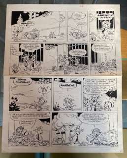 Macherot, Raymond - 1 Original page - Sibylline T6 - Sibylline et les cravattes noires - 1975 | Catawiki