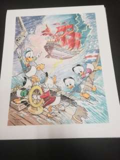 Patrick Block Signed giclée print - "Afoul of the Flying Dutchman" - inspired by Carl Barks - (2020) | Catawiki