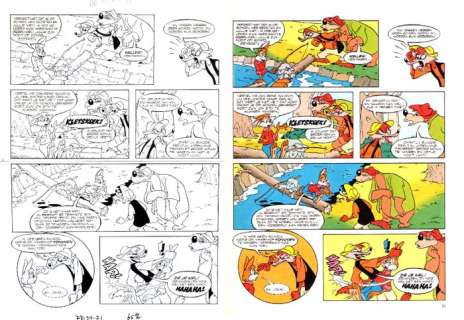 Ed van Schuijlenburg, Jules Coenen, Piet Zeeman Original page - Broer Konijn - Visfeest - H 77br03 - p. 3 - 1977 | Catawiki