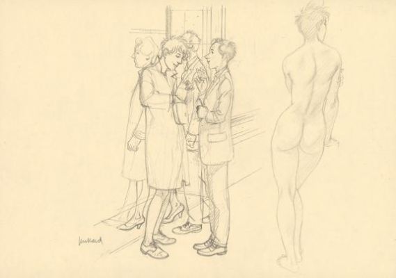 André Juillard | Illustration originale, recherche - Le Cahier bleu | Daniel Maghen