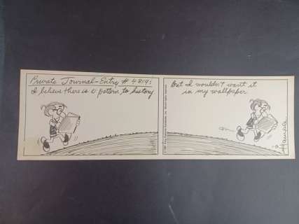 Hample, Stuart - 1 Original drawing - Woody Allen - Private Journal-Entry - 1981 | Catawiki