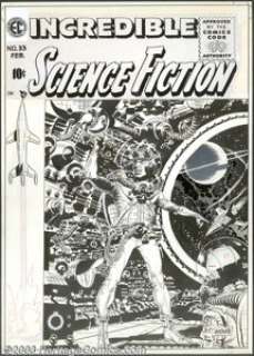 Wally Wood - Original Cover Art for Incredible Science Fiction #33 (EC, 1956). If one were asked to sum up this - | Heritage